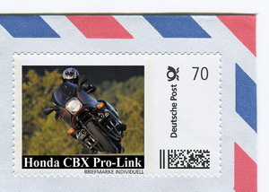 Die Honda CBX ProLink als streng limitierte Briefmarke!
